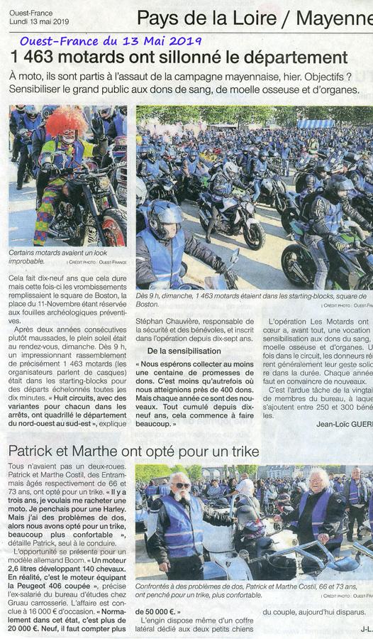 Ouest france 13 05 2019 526x900